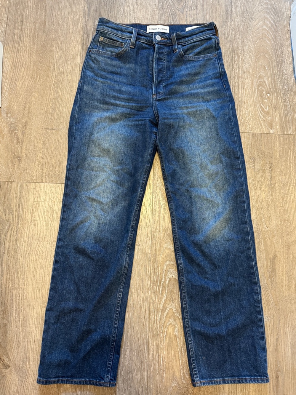 Denim Forum Arlo High-rise Straight-Leg Jeans